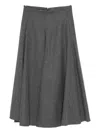 Susanne Bommer A-line Midi Skirt In Gray