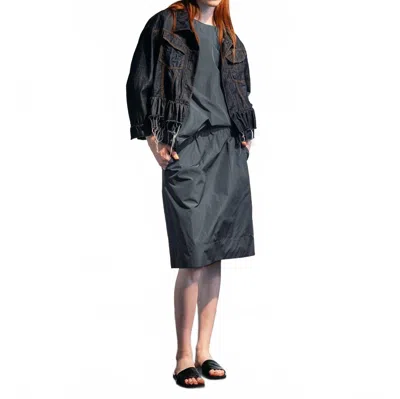 Susanne Bommer A-line Midi Skirt In Blue Moon