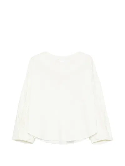 Susanne Bommer Balloon-sleeve Top In White