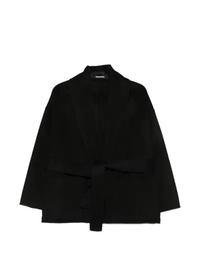 Susanne Bommer 숄 칼라 벨트 코트 In Black