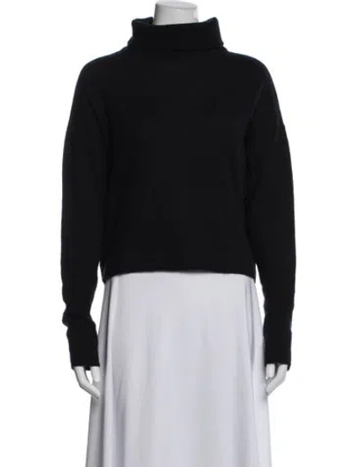 Pre-owned Susanne Bommer Cashmere Turtleneck Sweater In Blue