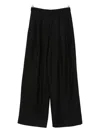 Susanne Bommer Cotton Blend Trousers In Black