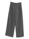Susanne Bommer Cotton Blend Trousers In Gray