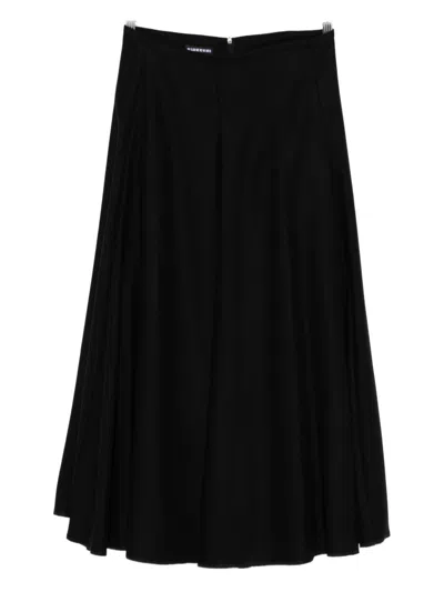 Susanne Bommer Cotton Midi Skirt In Black