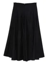 Susanne Bommer Cotton Midi Skirt In Black