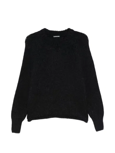 Susanne Bommer Crew-neck Wool Sweater In Black