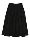 Susanne Bommer Elasticated-waist Midi Skirt In Black