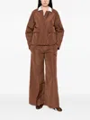 Susanne Bommer Flap-pocket Jacket In Brown