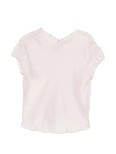 Susanne Bommer 개더 소매 셔츠 In White