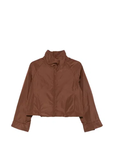 Susanne Bommer Padded Cropped Jacket In Brown