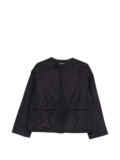 Susanne Bommer Padded Raglan-sleeve Jacket In Blue