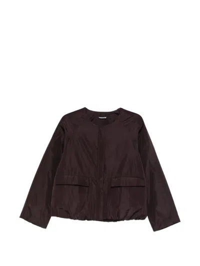 Susanne Bommer Padded Raglan-sleeve Jacket In Purple