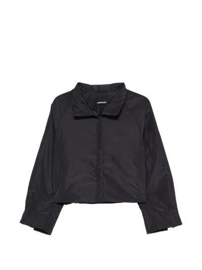 Susanne Bommer Padded Raglan-sleeve Jacket In Black