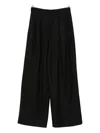 Susanne Bommer Pleat-detail Trousers In Black