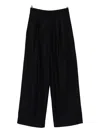Susanne Bommer Pleat-detail Trousers In Black