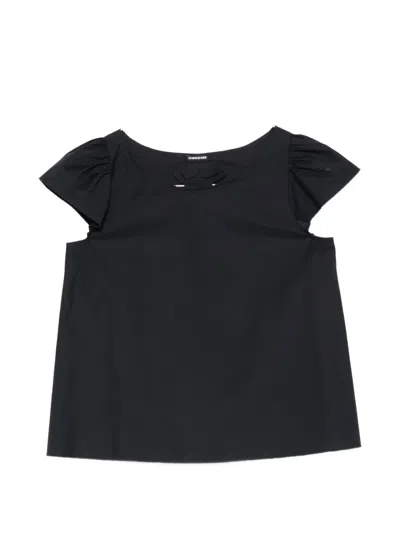 Susanne Bommer Puff-sleeve Blouse In Black