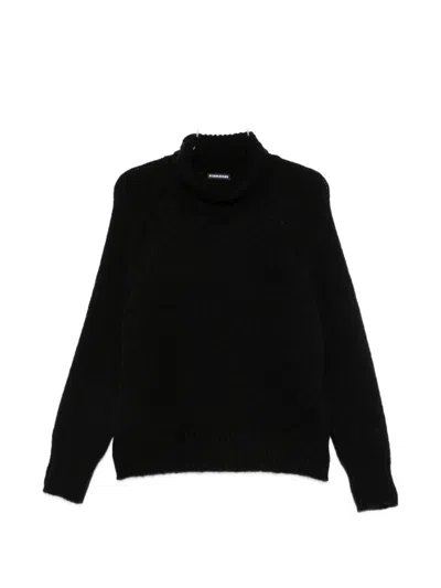 Susanne Bommer Ribbed-knit Turtleneck Sweater In Black