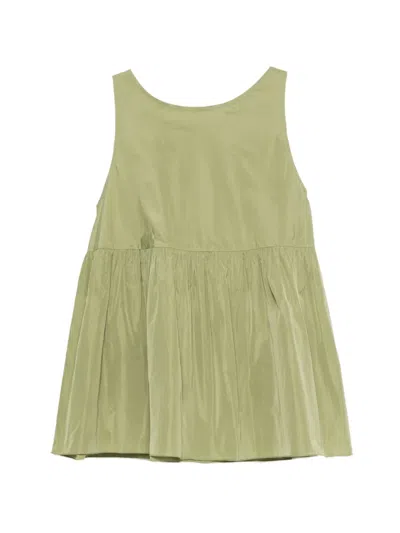 Susanne Bommer Ribbon Top In Green