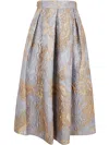 Susanne Bommer Rock Falten Long Fancy In Multi