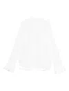 Susanne Bommer Ruffled-cuff Shirt In White