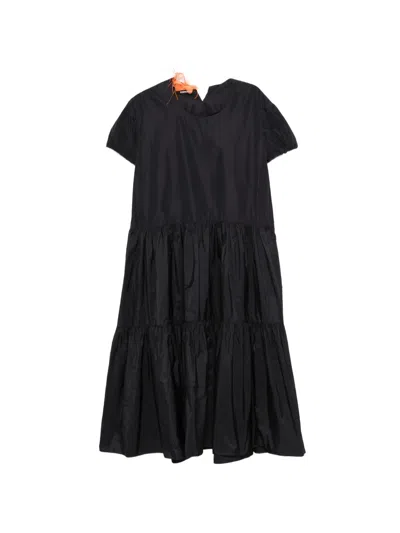 Susanne Bommer Ruffled Dress In Black