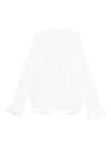 Susanne Bommer Ruffled-cuff Shirt In White
