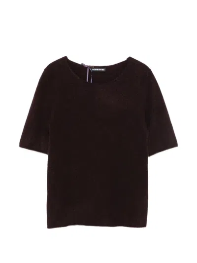 Susanne Bommer Short-sleeve Sweater In Purple