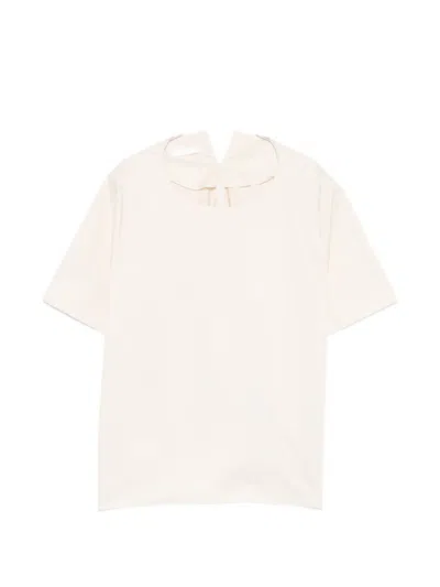 Susanne Bommer Short-sleeve Top In Neutral