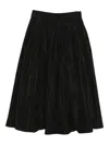 Susanne Bommer Elasticated-waist Midi Skirt In Black