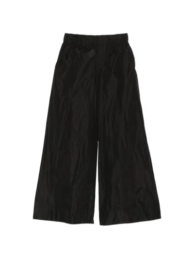 Susanne Bommer Technical Taffeta Wide-leg Trousers In Blue