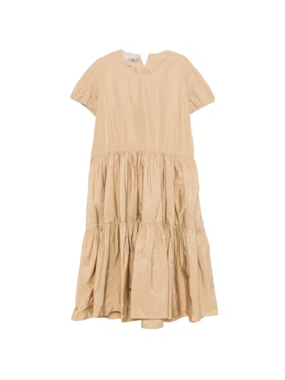 Susanne Bommer Tiered Ruffled Dress In Brown