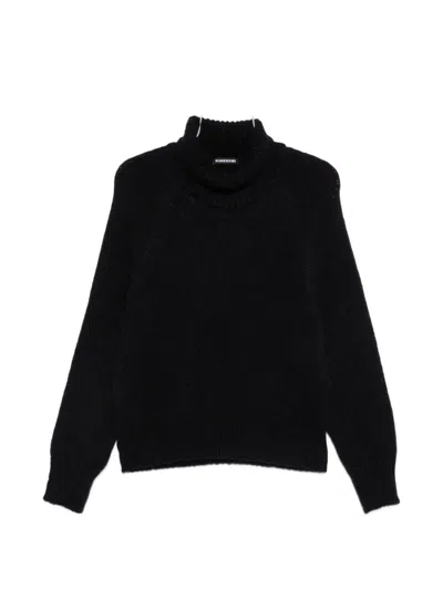 Susanne Bommer Turtleneck Raglan-sleeve Sweater In Black