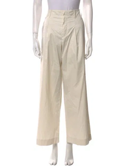 Pre-owned Susanne Bommer Wide Leg Pants In Neutral