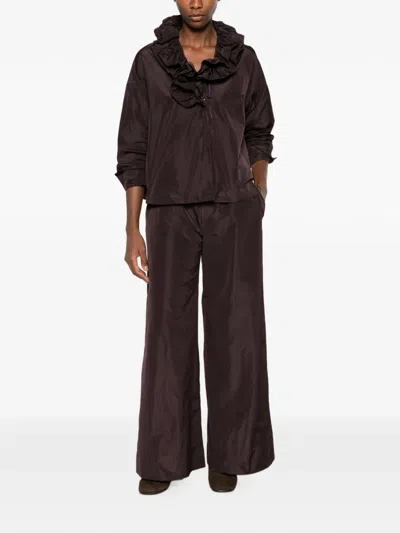 Susanne Bommer Wide-leg Trousers In Brown
