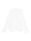 Susanne Bommer Ruffled-cuff Shirt In White