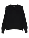 Susanne Bommer Wool Crewneck Sweater In Black