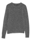 Susanne Bommer Wool Crewneck Sweater In Gray