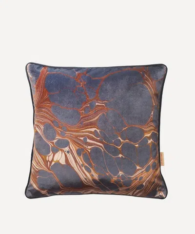 Susi Bellamy Marbled Fig Velvet Square Cushion