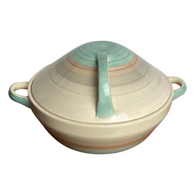 Pre-owned Susie Cooper Vintage Art Deco  Lidded Bowl England In Sand