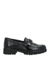 Susimoda Woman Loafers Black Size 11 Leather