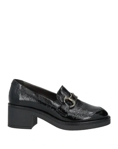 Susimoda Woman Loafers Black Size 7 Leather