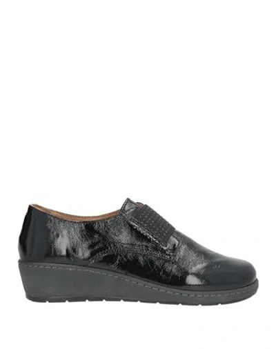 Susimoda Woman Loafers Black Size 8 Leather