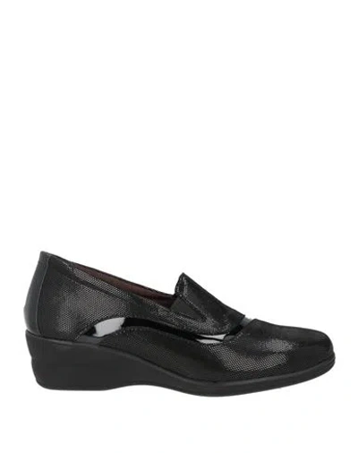 Susimoda Woman Loafers Black Size 8 Leather