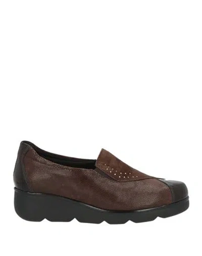 Susimoda Woman Loafers Brown Size 5 Textile Fibers