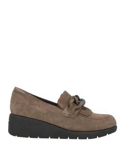 Susimoda Woman Loafers Camel Size 8 Leather In Beige