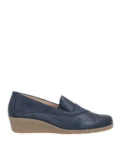 Susimoda Woman Loafers Midnight Blue Size 7 Leather