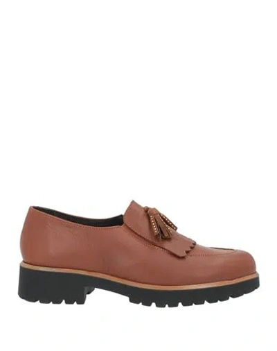 Susimoda Woman Loafers Tan Size 9 Leather In Brown