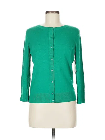 Pre-owned Susina Cardigan Sweater In Green