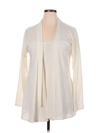 Pre-owned Susina Cardigan Sweater In Ivory