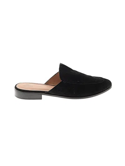 Pre-owned Susina Flats In Black